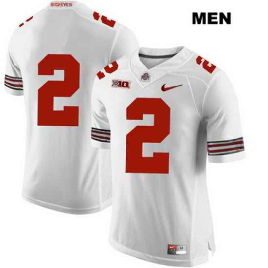 Chase Young Ohio State Buckeyes Authentic Mens Stitched Nike  2 White College Football Jersey Without Name Jersey